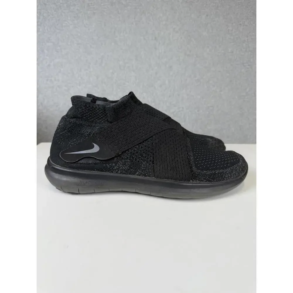 Nike Free RN Motion Flyknit 2017 Black Sequoia Running Shoes Size 10.5 - Picture 1 of 9